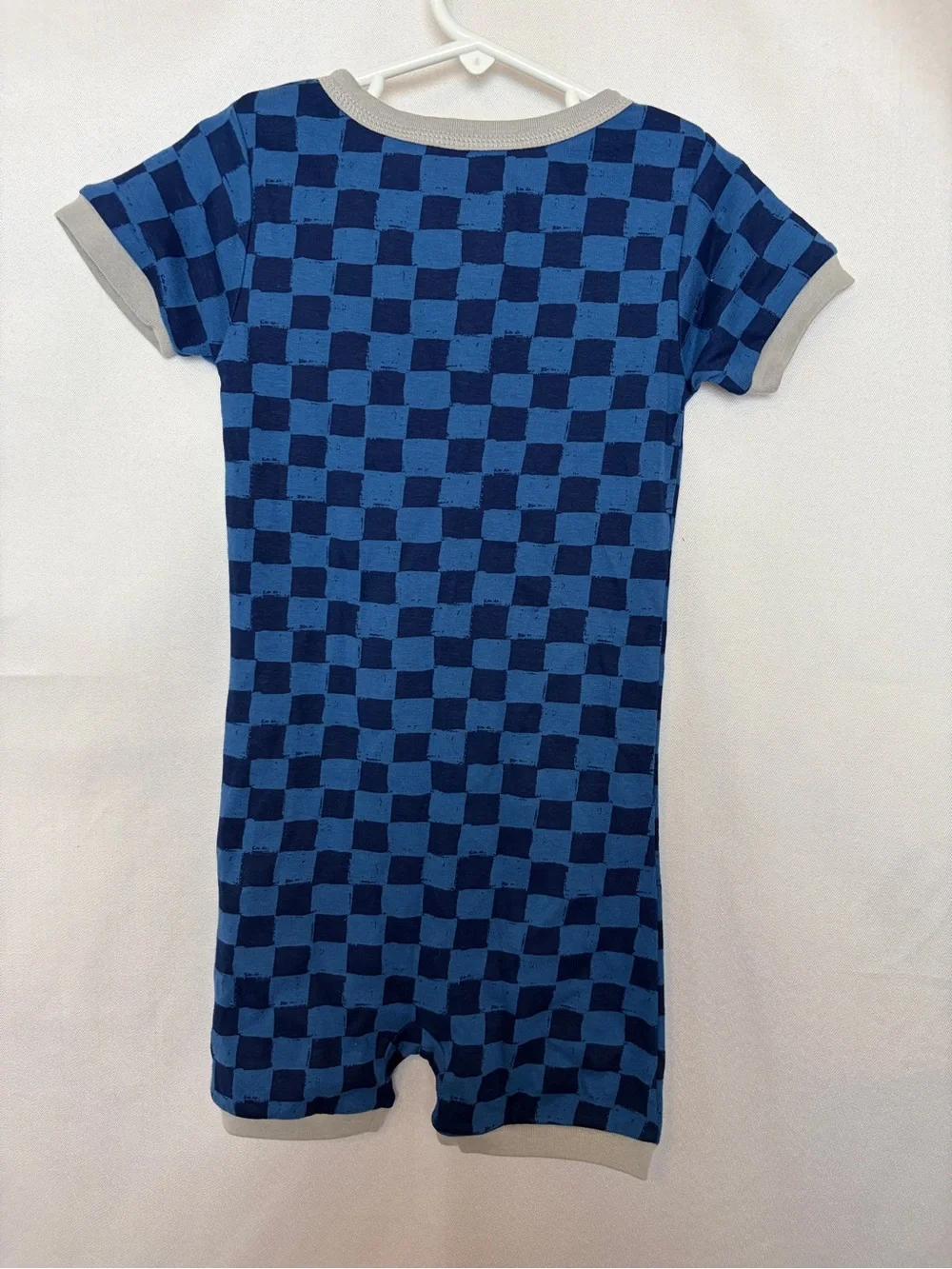 Carter’s Blue Checkered Kids One-Piece Romper